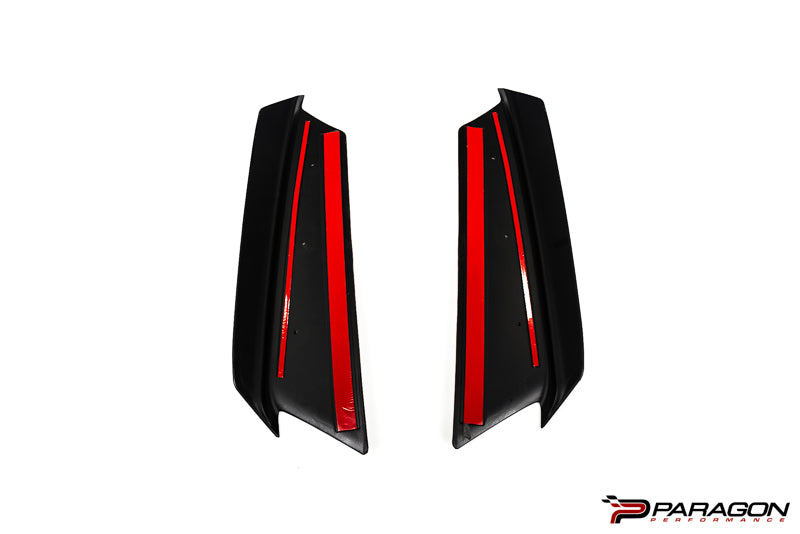 CCS C8 Corvette Z51 Spoiler Wickers - Carbon Flash