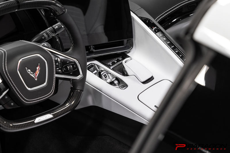 CCS C8 Corvette Carbon Fiber Transmission Control Button Covers