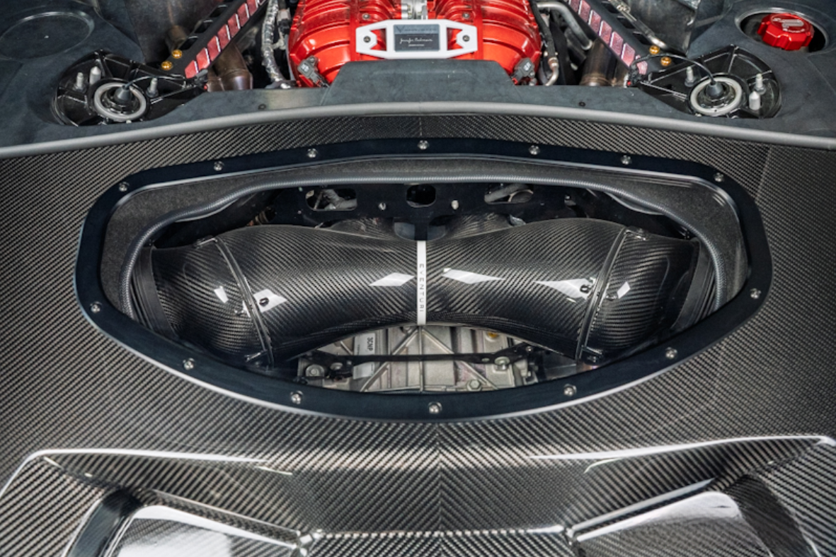 C8 Carbon Fiber Trunk Cover - Coupe Only
