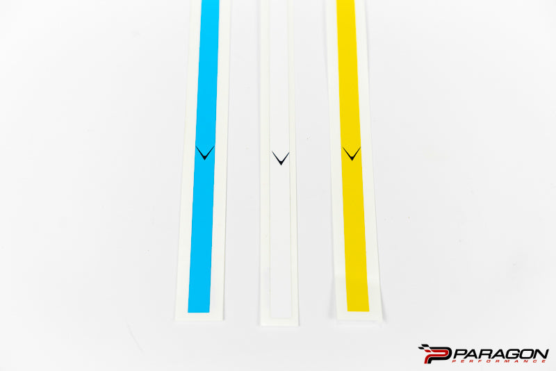 Eventuri C8 Corvette Engine Cover Vinyl Stripe - Blue, White or Yellow