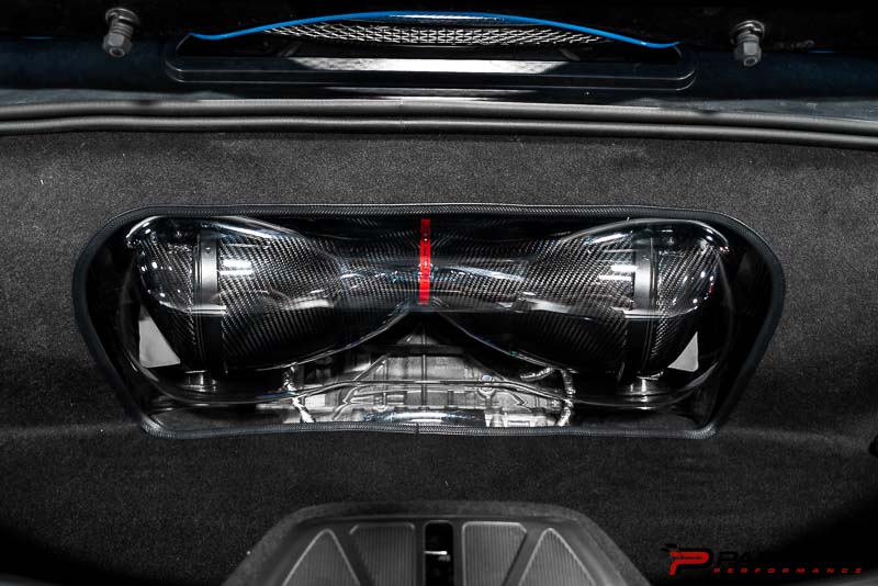 Eventuri C8 HTC Corvette Carbon Fiber Intake System with Clear Lid - Convertible