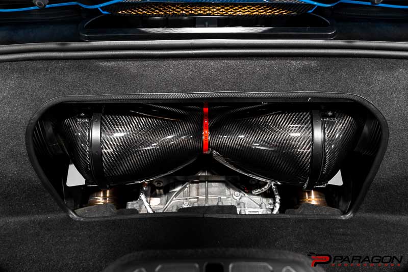 Eventuri C8 HTC Corvette Carbon Fiber Intake System with Clear Lid - Convertible