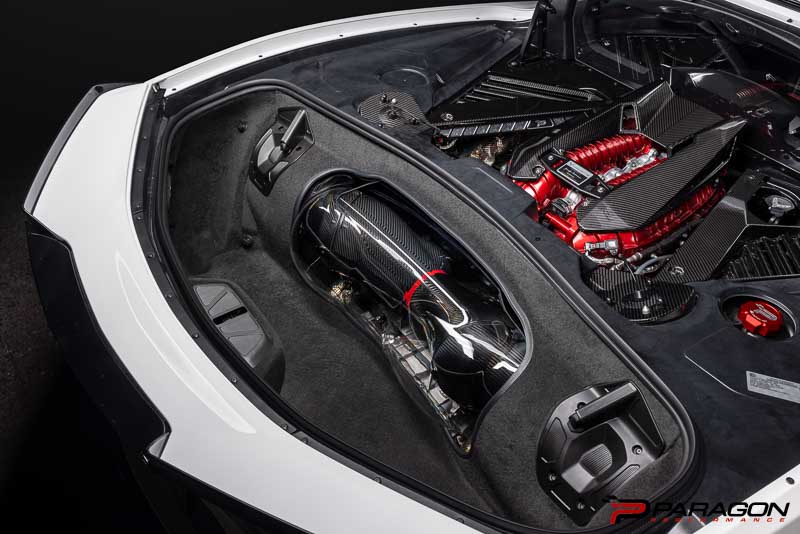 Eventuri C8 Corvette Z06 Coupe Carbon Fiber Intake with Clear Lid