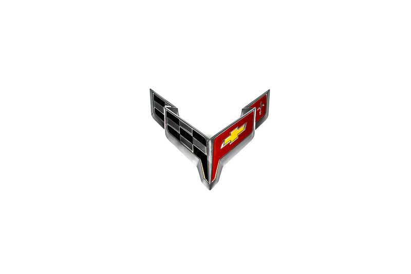 C8 Corvette Chrome Front Flag Emblem
