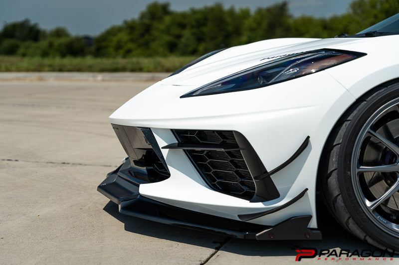 Paragon Maxton C8 Corvette 4pc Body Kit - Winglets - Carbon Flash