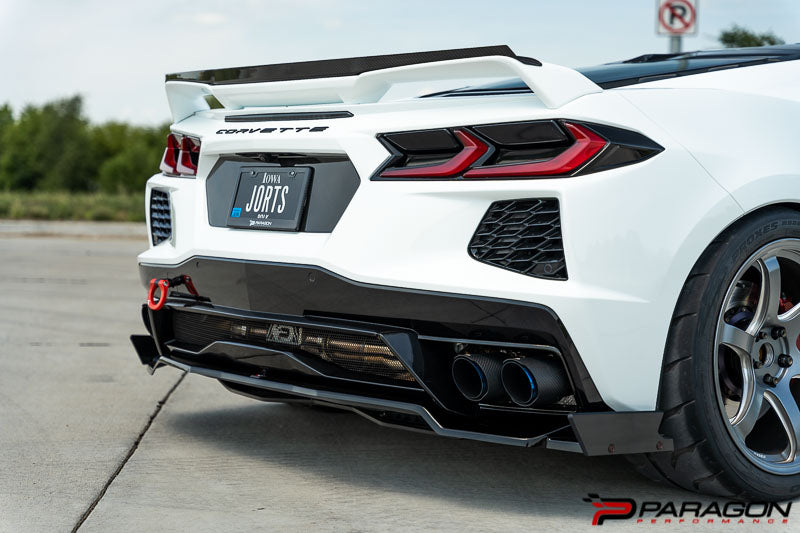 Paragon Maxton C8 Corvette 4pc Body Kit - Winglets - Carbon Flash