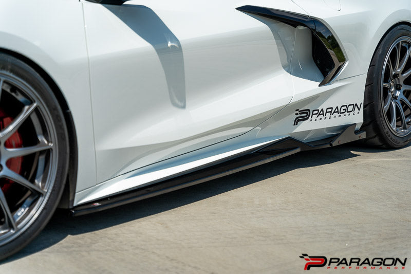 Paragon Maxton C8 Corvette 4pc Body Kit - Winglets - Carbon Flash