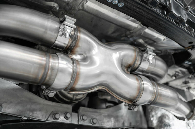 MBRP C8 Corvette 3" Stainless Steel NPP Valved Catback Exhaust - Quad Tips w/ Carbon Fiber Tips