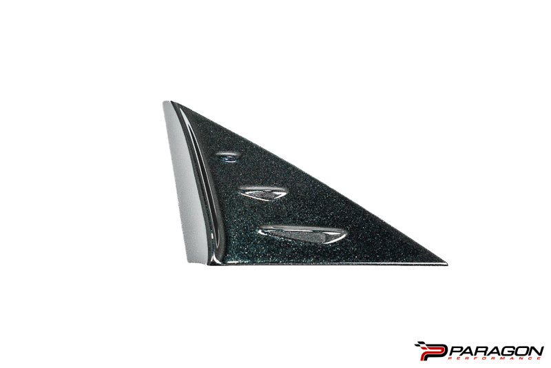 Paragon C8 Corvette Carbon Flash Anti-Buffeting A Pillar Trim Overlay