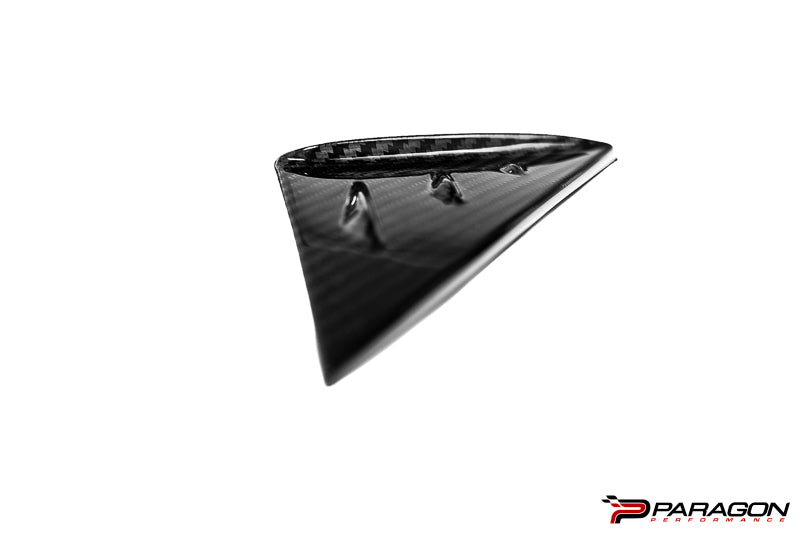 Paragon C8 Corvette Carbon Fiber Anti-Buffeting A Pillar Trim Overlay