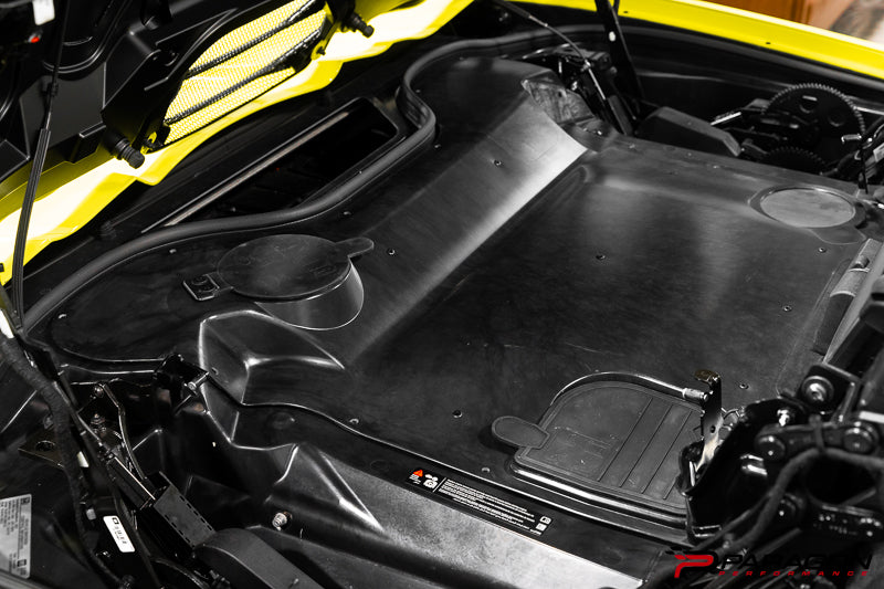 Paragon C8 Corvette Carbon Fiber Clear Engine Cover - Convertible