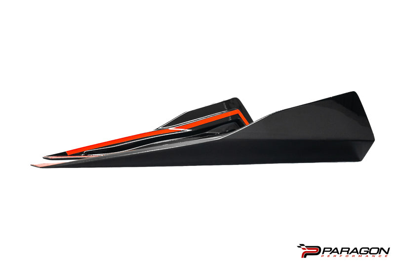 Paragon C8 Corvette Carbon Flash Rocker Winglets - by Uni-Body
