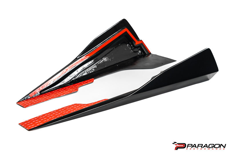 Paragon C8 Corvette Carbon Flash Rocker Winglets - by Uni-Body