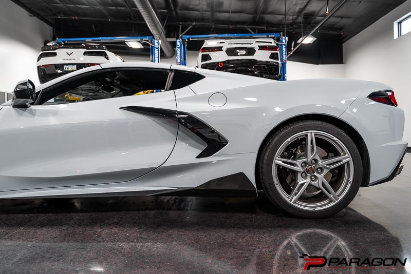 Paragon C8 Corvette Carbon Flash Rocker Winglets - by Uni-Body