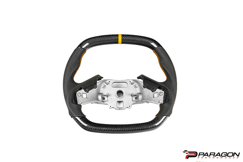 Paragon C8 Corvette Z06 Style Carbon Fiber Steering Wheel - Orange