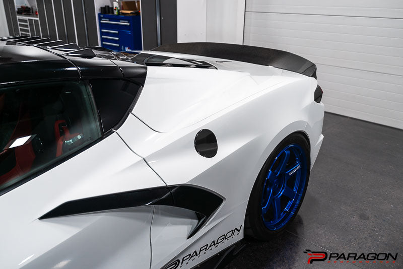 Paragon Performance C8 Corvette V3 Ducktail Rear Spoiler - Carbon Fiber