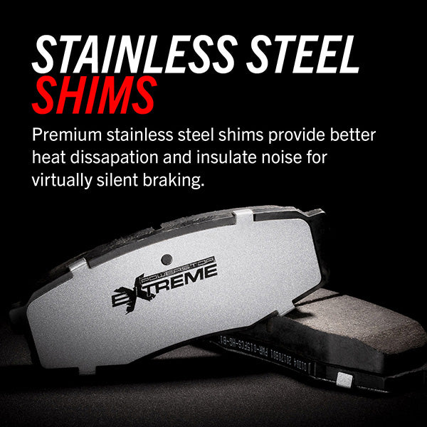 PowerStop Z26 Extreme Street Performance C8 Corvette Z51 Rear Brake Pads