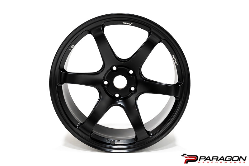 Titan 7 T-D6 19x9,20x11.5 5x120 Chevrolet C8 Corvette - Machined Black