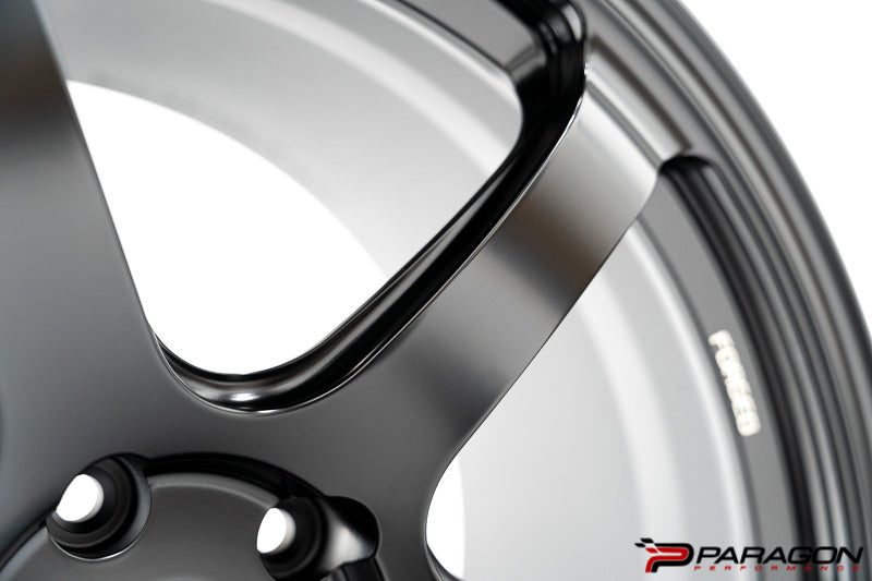 Titan 7 T-D6 19x9,20x11.5 5x120 Chevrolet C8 Corvette - Machined Black