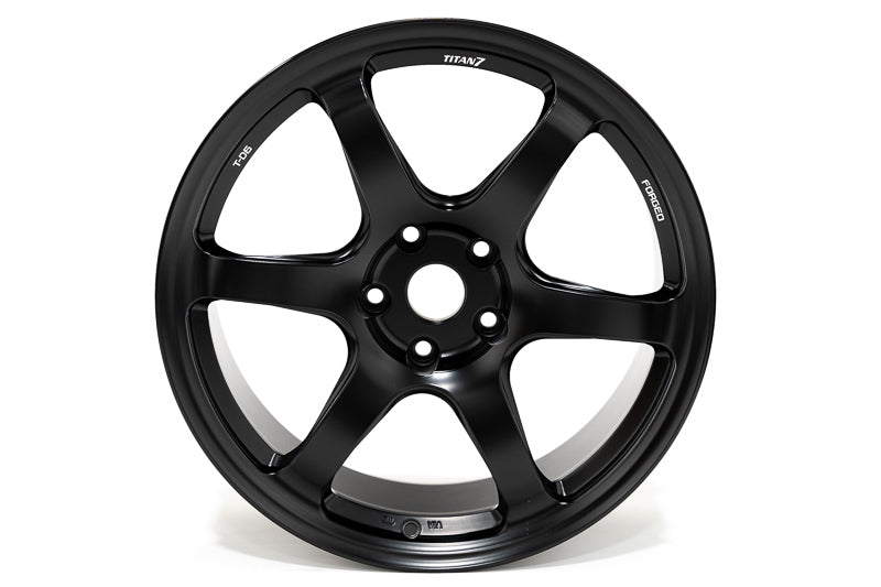 Titan 7 T-D6 19x9,20x11.5 5x120 Chevrolet C8 Corvette - Machined Black