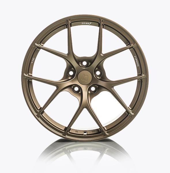 Titan 7 T-S5 19x9,20x11.5 5x120 Chevrolet C8 Corvette - Techna Bronze