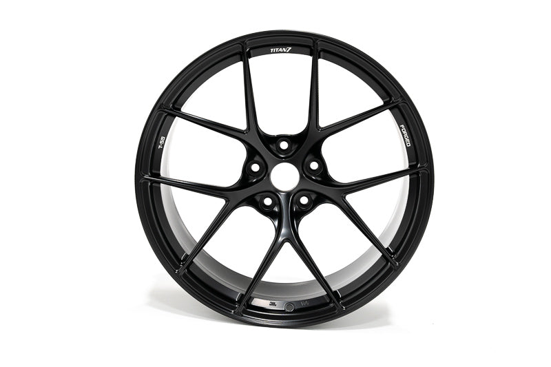 Titan 7 T-S5 19x9,20x11.5 5x120 Chevrolet C8 Corvette - Machine Black