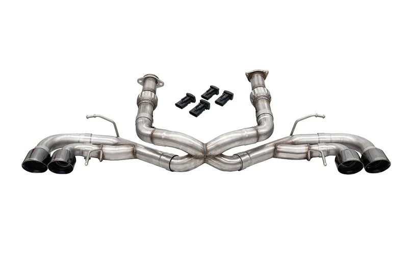 Corsa C8 Corvette Extreme Sound 3.0" Track Cat Back Quad 4.5" Tips - No Valves