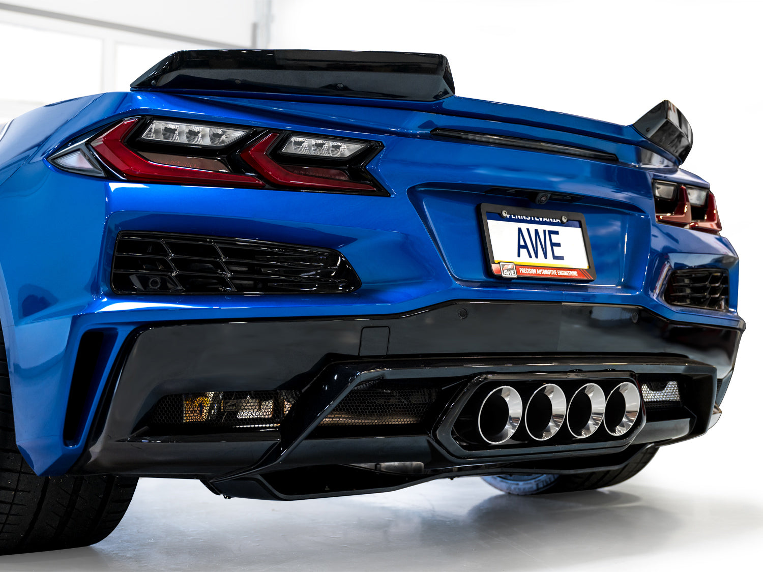 AWE C8 Corvette Z06 SwitchPath Exhaust - Chrome Silver Tip