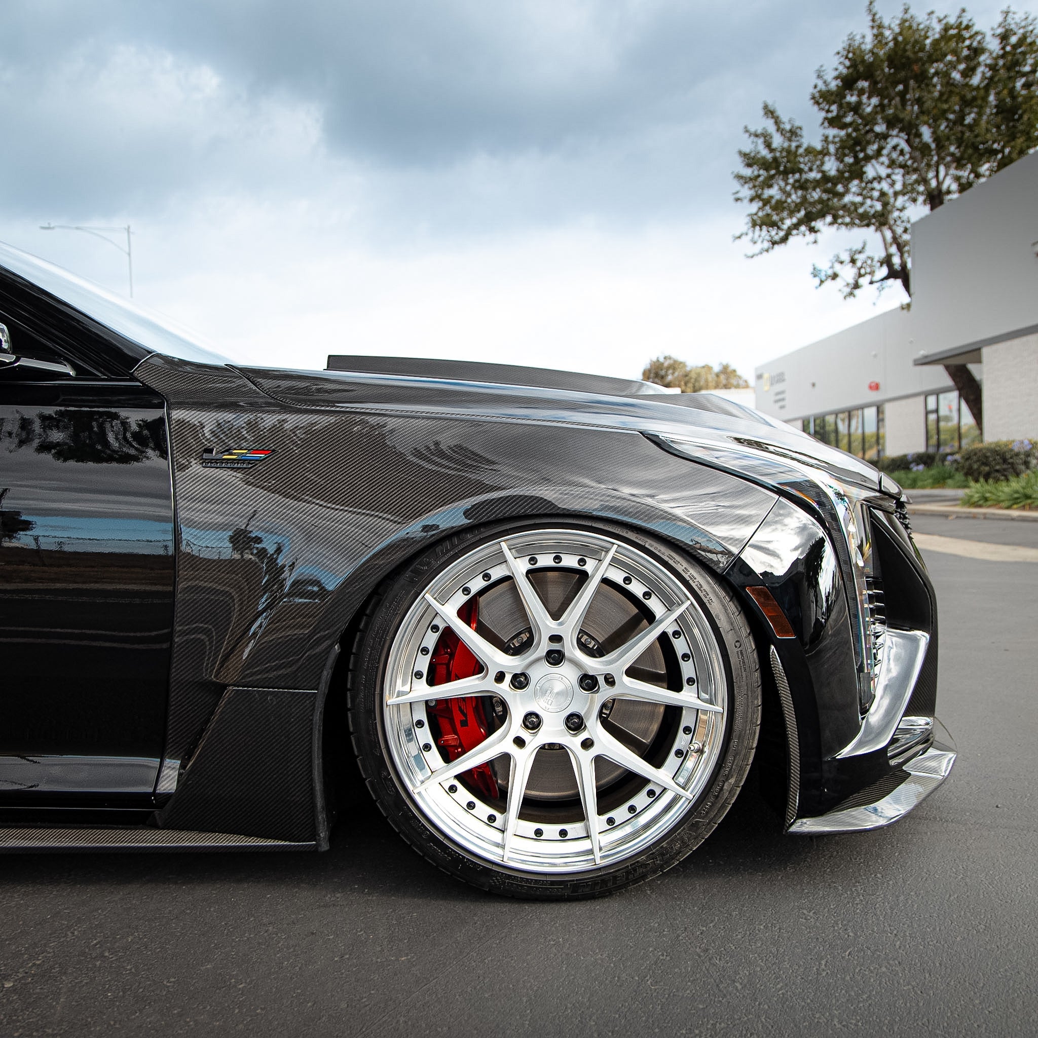 Cadillac CT5-V Blackwing Type-OE 4pc Fenders Pre-Preg Double Sided Carbon Fiber
