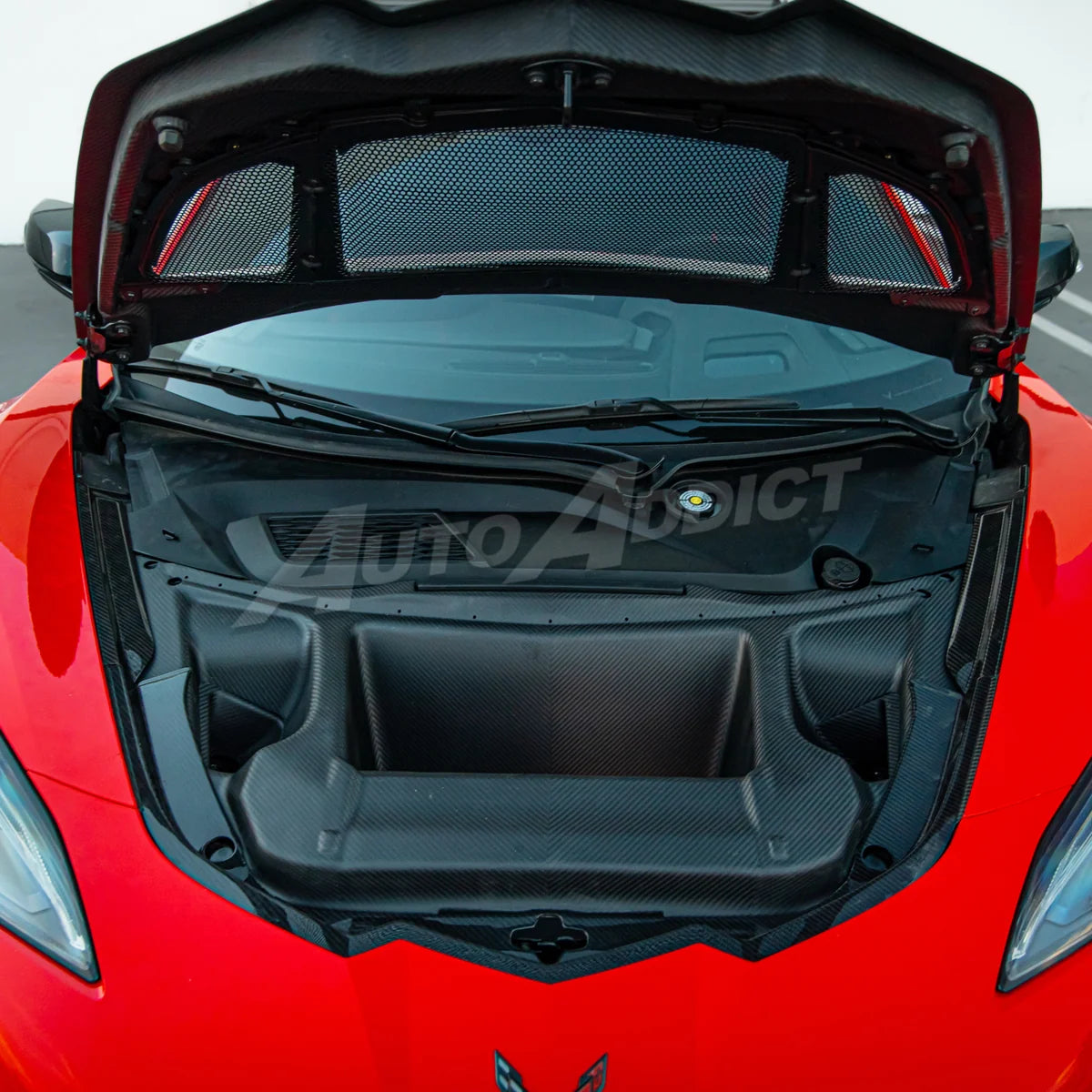 C8 Type-ZR1X ZTK Hood Functional Dry Carbon Fiber Double Sided 6PCS Kit