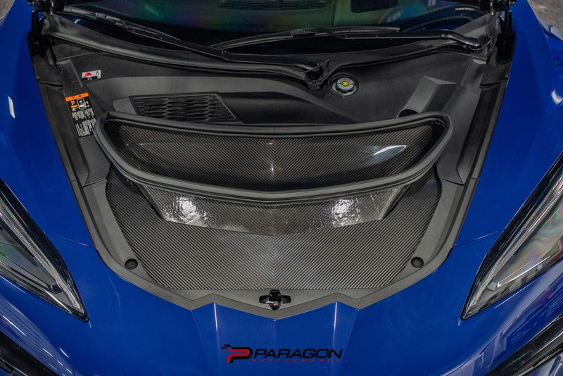 AGM C8 Corvette ZR1 Carbon Fiber Functional Race Spec Hood - With Air Duct