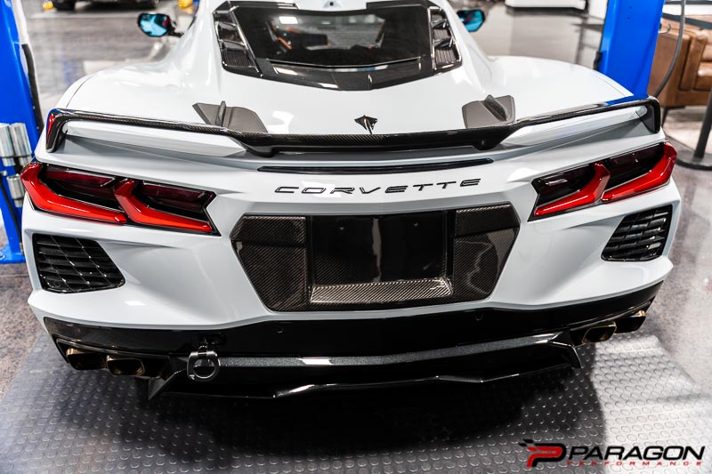 APR Performance Carbon Fiber License Plate Backing - C8 Corvette