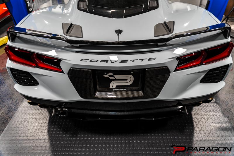 APR Performance Carbon Fiber License Plate Backing - C8 Corvette