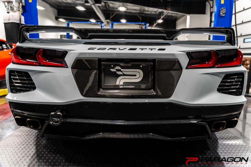 APR Performance Carbon Fiber License Plate Backing - C8 Corvette