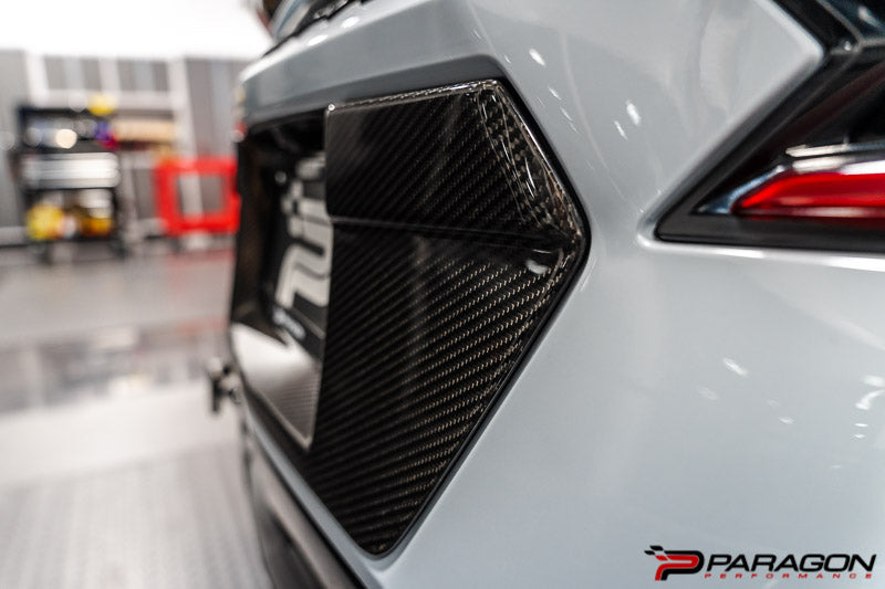 APR Performance Carbon Fiber License Plate Backing - C8 Corvette