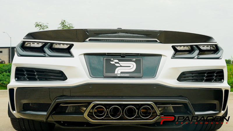 Verus Engineering C8 Widebody Carbon Fiber Ducktail Rear Spoiler