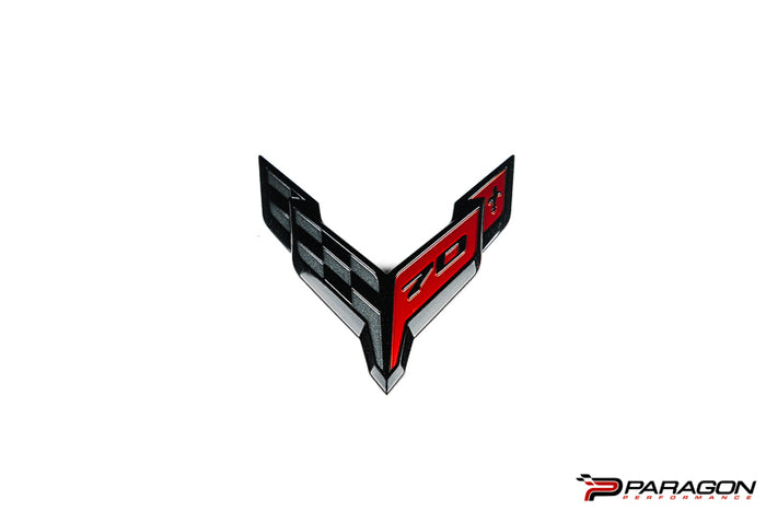 C8 Corvette 70th Anniversary Front Flag Emblem