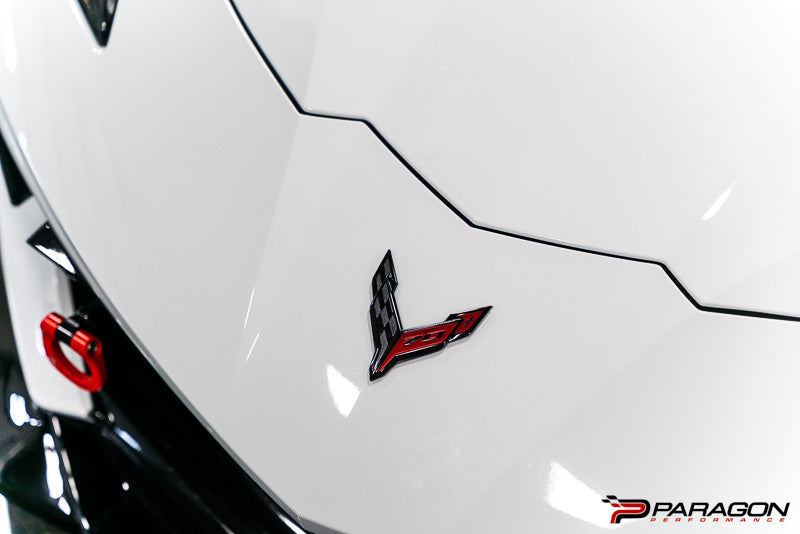 C8 Corvette 70th Anniversary Front Flag Emblem