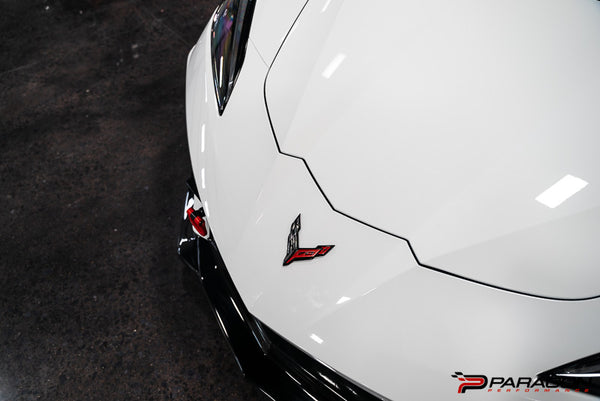 C8 Corvette 70th Anniversary Front Flag Emblem