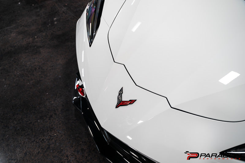 C8 Corvette 70th Anniversary Front Flag Emblem