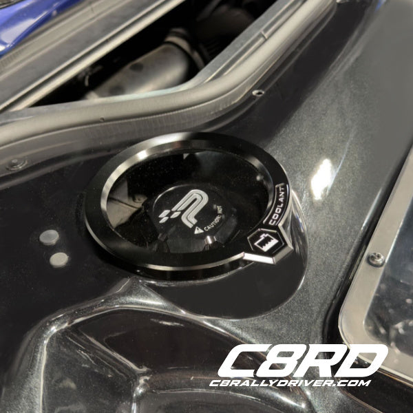 C8 Rally Driver HTC Fast Access Oil & Coolant Cap Covers Kit