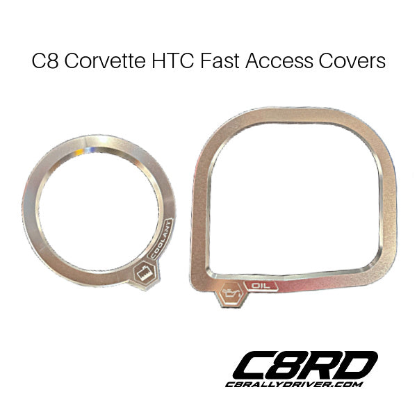 C8 Rally Driver HTC Fast Access Oil & Coolant Cap Covers Kit