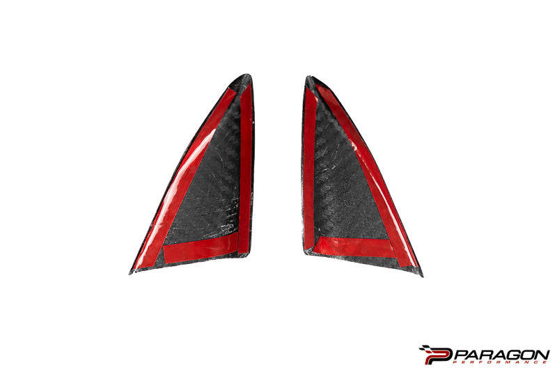 CCS C8 Corvette Carbon Fiber A Pillar Interior Trim Overlay