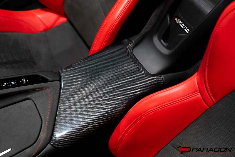 CCS C8 Corvette Carbon Fiber Center Console Lid Overlay