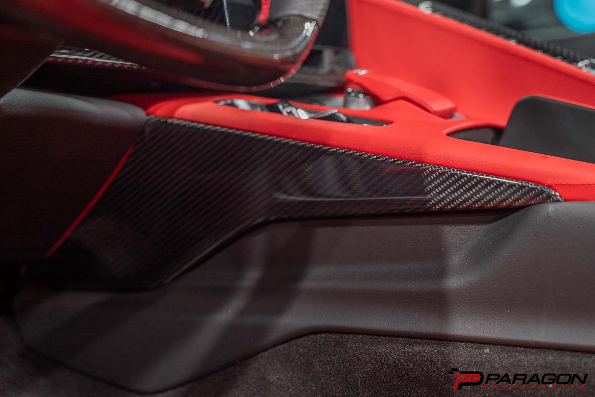CCS C8 Corvette Carbon Fiber Center Console Side Trim