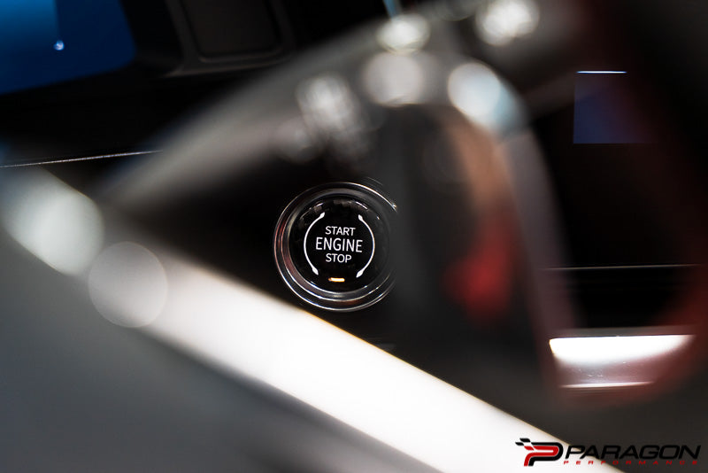 Paragon C8 Corvette Engine Start / Stop Button Overlay - Carbon Fiber