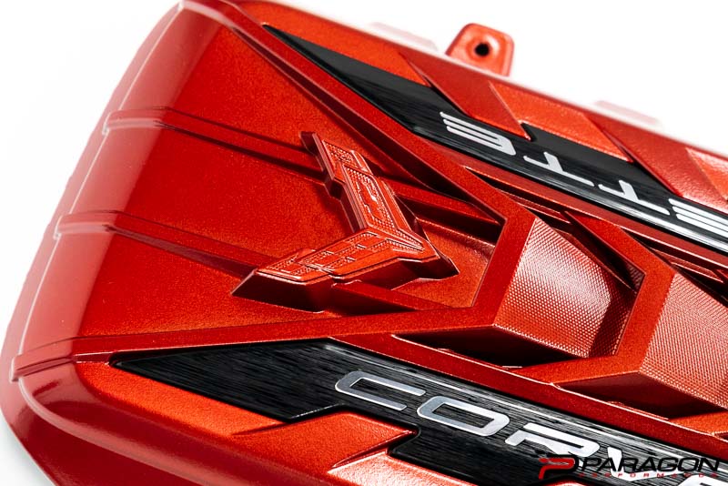 C8 Corvette LT2 Edge Red Engine Cover