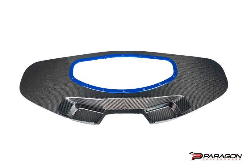 C8 Carbon Fiber Trunk Cover - GM Branding