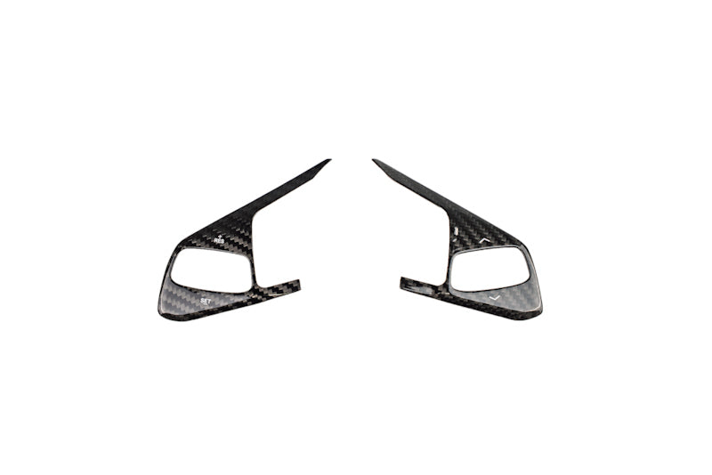 CCS C8 Corvette Steering Wheel Black Side Covers - Heated 24+