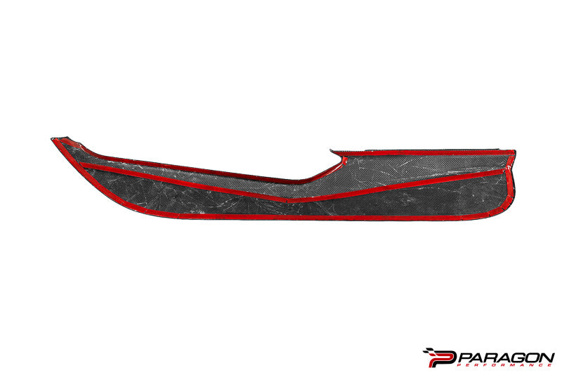 CCS C8 Corvette Carbon Fiber Door Kick Panel Overlay